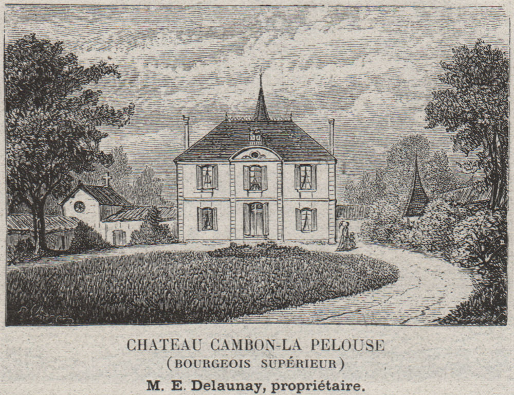 MÉDOC. MACAU. Chateau Cambon-La Pelouse (Bourgeois Supérieur). SMALL 1908